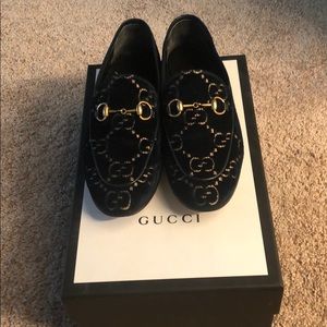 Gucci velvet mules